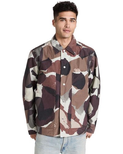 Norse Projects Pelle Camo Nylon Insulated Jacket - Black