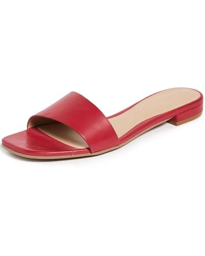 Reformation Joey Leather Sandal - Red