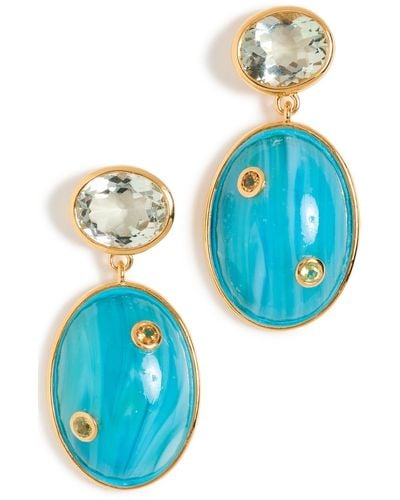 Lizzie Fortunato Mountain Earrings - Blue