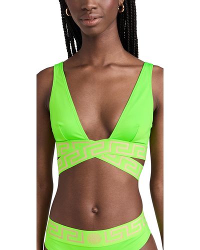 Versace Swim Bikini Top - Green