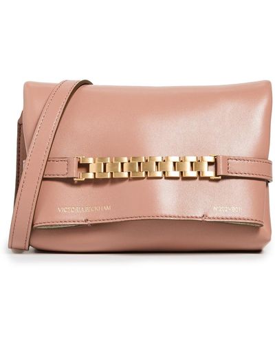 Victoria Beckham Mini Pouch With Long Strap - Pink