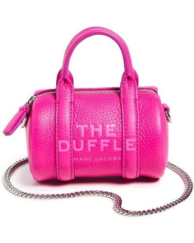 Marc Jacobs The Leather Nano Duffel Crossbody - Pink