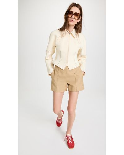 Tory Burch Cotton Twill Jacket - Natural