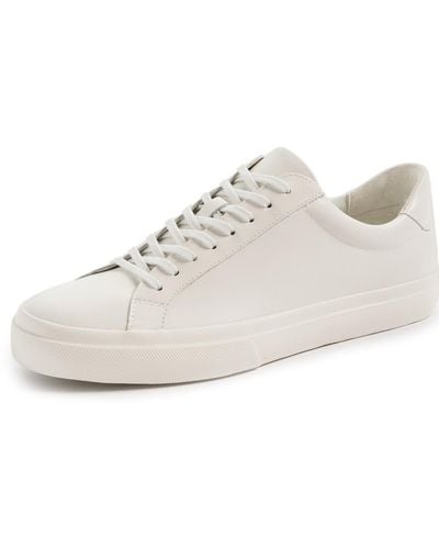 Vince S Fulton Lace Up Casual Fashion Sneaker White Leather 7 M