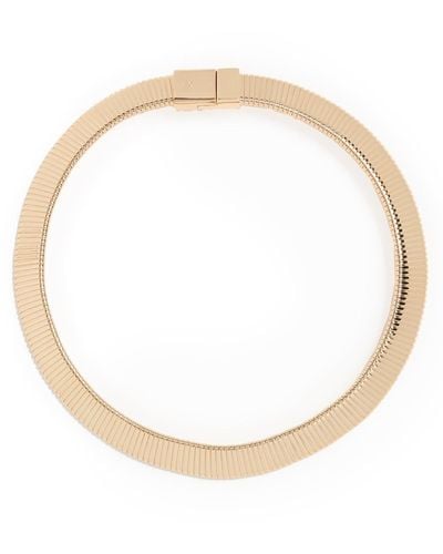 Kenneth Jay Lane Flat Stretch Collar Necklace - White