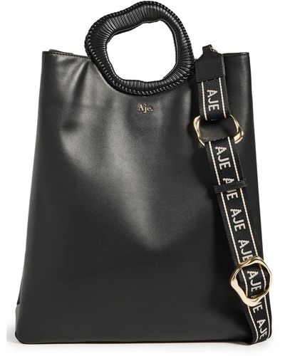 Aje. Selcouth Leather Tote - Black