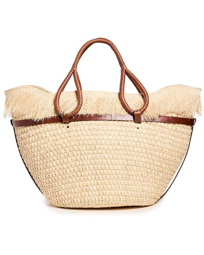 Johanna Ortiz Tropical Enclave Beach Bag - White