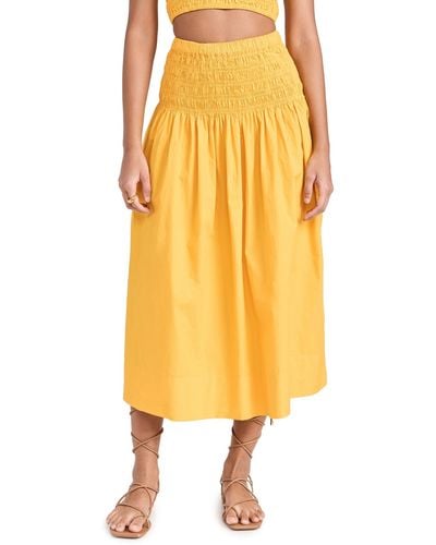 RHODE Lilou Skirt - Yellow