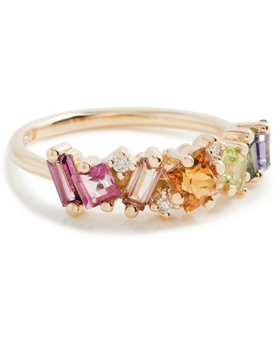 KALAN by Suzanne Kalan 14k Yellow Gold Mix Stone Ring - Multicolor