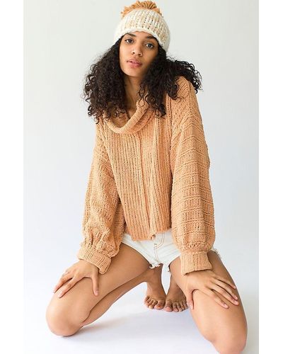 Free People Be Yours Pullover Sweater - Brown