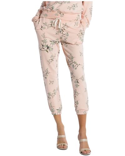 n:PHILANTHROPY Floral Knit jogger Pants - Natural