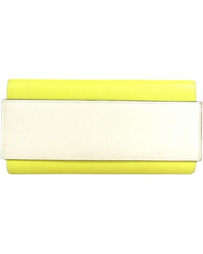 Hermès Passant Leather Wallet (pre-owned) - Yellow