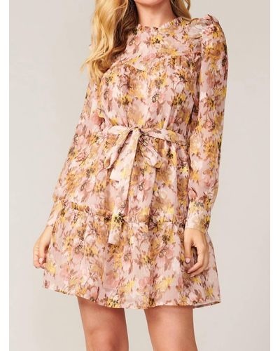 Greylin Blake Jacquard Floral Dress - Brown