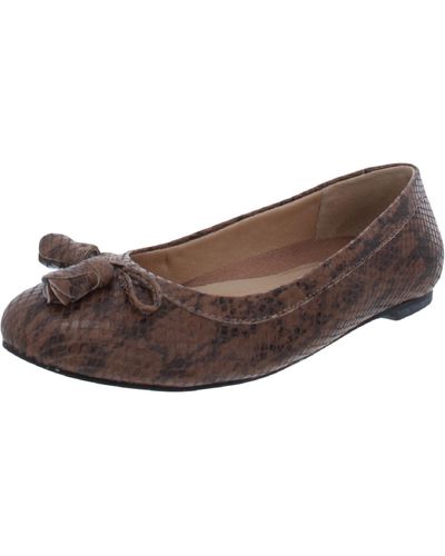 Walking Cradles Bethany Leather Slip On Flats - Brown