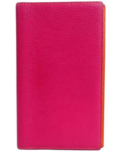 Hermès Vision Leather Wallet (pre-owned) - Pink