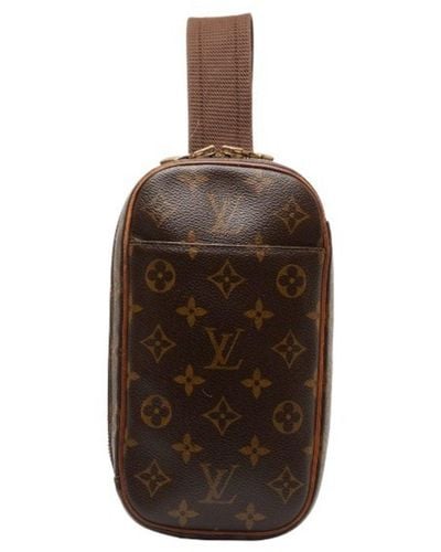 Louis Vuitton Gange Canvas Clutch Bag (pre-owned) - Brown
