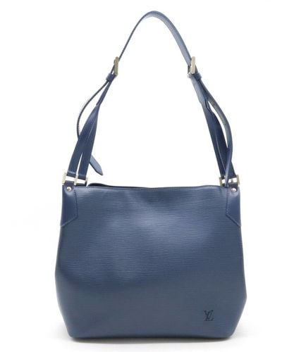 Louis Vuitton Mandara Leather Shoulder Bag (pre-owned) - Blue