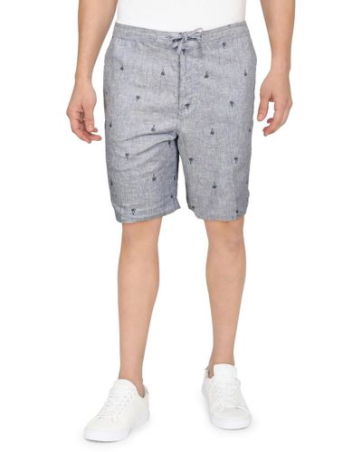 Cubavera Stripe 9" Inseam Casual Shorts - Gray