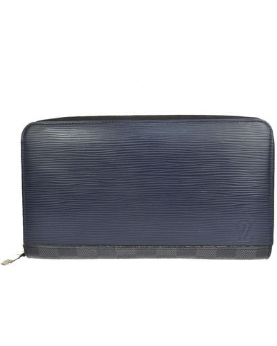 Louis Vuitton Zippy Wallet Leather Wallet (pre-owned) - Blue