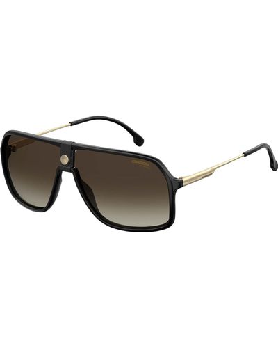 Carrera 1019/s Frame Brown Gradient Lenses Aviator Sunglasses - Black