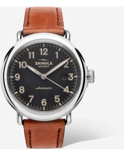 Shinola The Runwell Stainless Steel Automatic Watch - Black