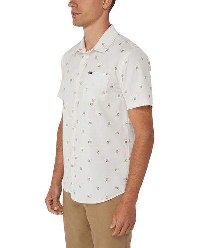 O'neill Sportswear Polo Collared Button-down Shirt - White