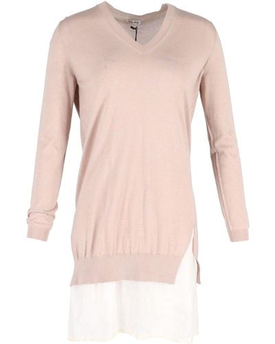 Miu Miu Sweater Dress - Pink