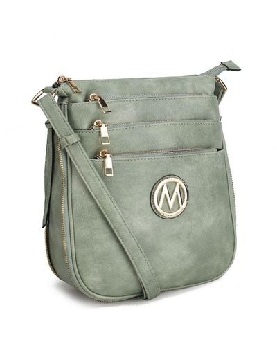 MKF Collection by Mia K Salome Expandable Multi-compartment Crossbody - Green