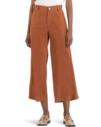Kut From The Kloth Charlotte Wide Leg Trouser - Brown