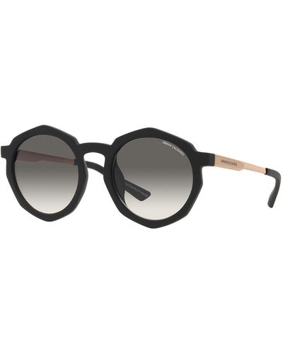 Armani Exchange 51mm Matte Sunglasses - Black