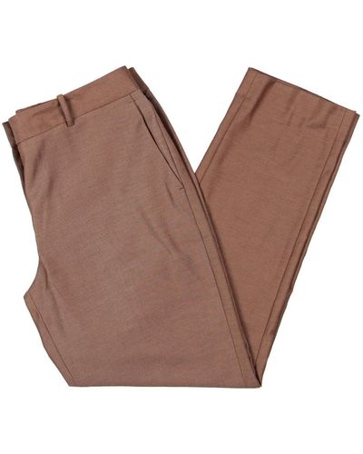 DKNY High-waist Cropped Wide Leg Pants - Brown