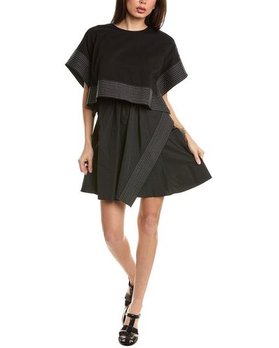 3.1 Phillip Lim Boxy Crop Top & Dress Set - Black