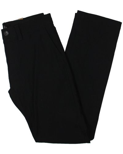 Prana Solid Nylon Straight Leg Pants - Black