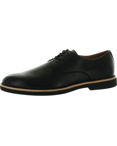 Gentle Souls Greyson Buck Leather Lace Up Oxfords - Black