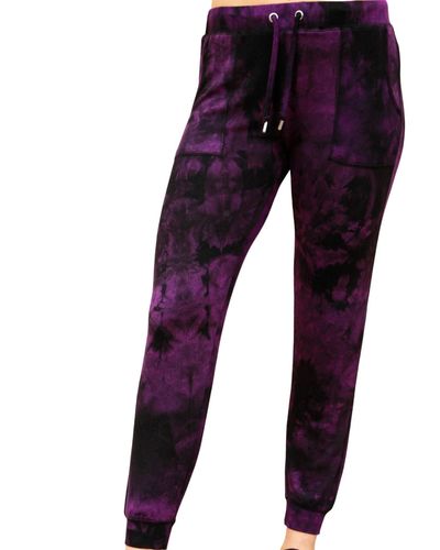 French Kyss Marble Wash sweatpants - Purple