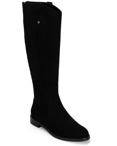Kenneth Cole Wind Stretch Boot Boots Knee High Knee-high Boots - Black