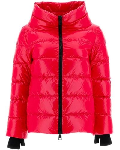 Herno Gloss Short With Knit Gloves Jacket - Red