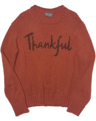 Wooden Ships 's Thankful Sweater - Red