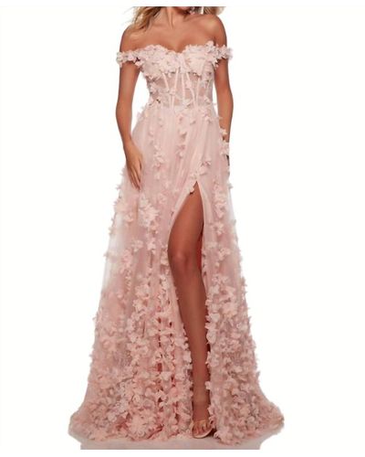 Alyce Paris Rosepetal 3d Ballgown - Pink