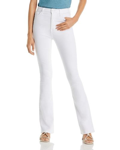 7 For All Mankind High Rise Bootcut Skinny Jeans - White