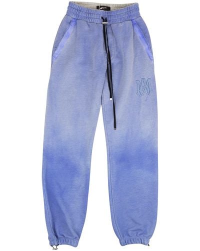 Amiri Painted Tonal Ma Sweatpants - Blue