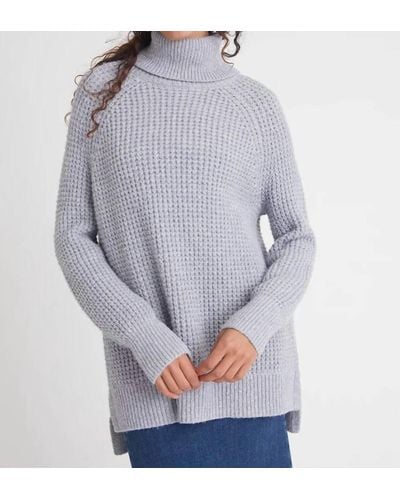 525 America Stella Turtleneck Tunic Sweater - Gray