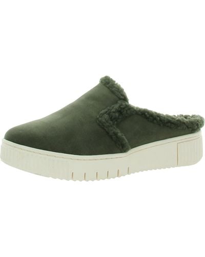 SOUL Naturalizer Truly-cozy Faux Fur Lined Slip On Mules - Green