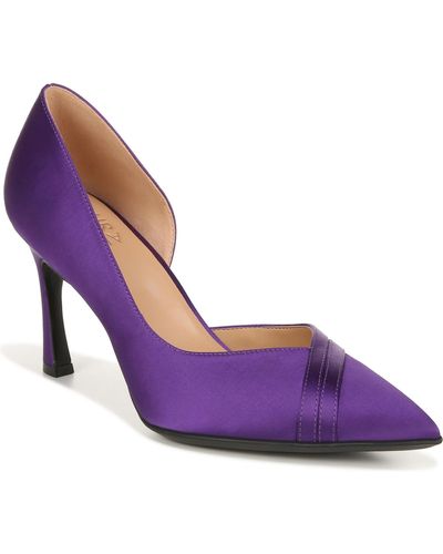 Naturalizer Aubrey Padded Insole Pointed Toe D'orsay Heels - Purple