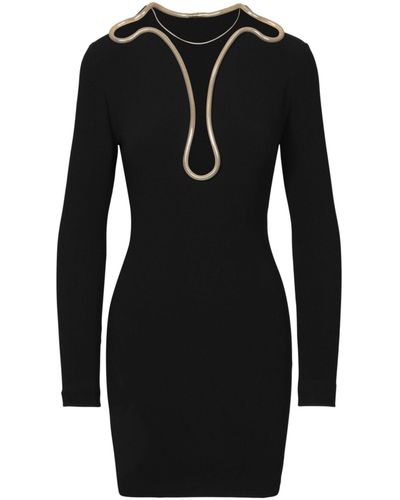 Stella McCartney Isabela Chain-trim Mini Dress - Black