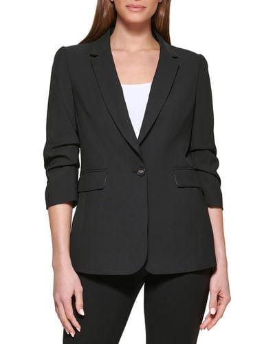 DKNY Office Suit Seprate One-button Blazer - Black