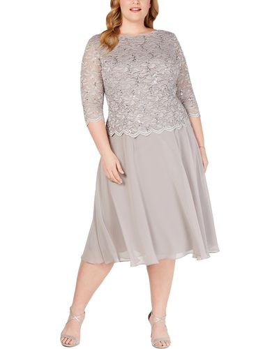Alex Evenings Plus Size MOTB Sparkle Gown 2 Piece Cardigan Dress Set 20W |  eBay