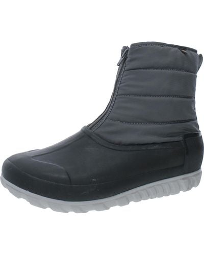 Bogs Zipper Textured Winter & Snow Boots - Black