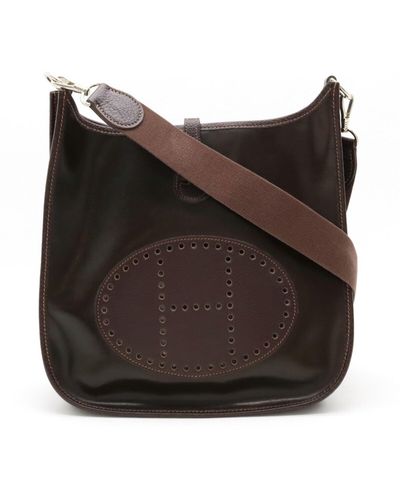 Hermès Evelyne Leather Shoulder Bag (pre-owned) - Black