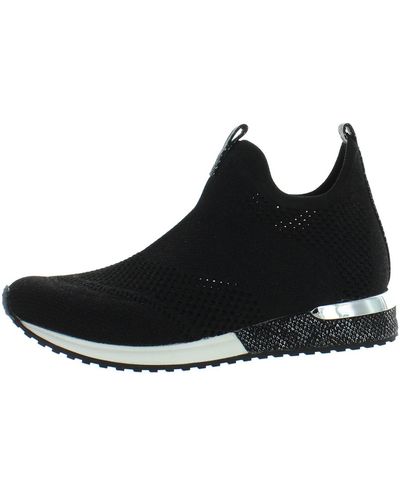 Urban Sport Orion Metallic Slip On Fashion Sneakers - Black